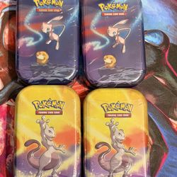 Pokemon Tcg Kanto Power Mini Tins Lot Of 4