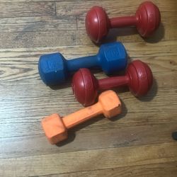 Two 5lb Weights And Two 8lb Weights