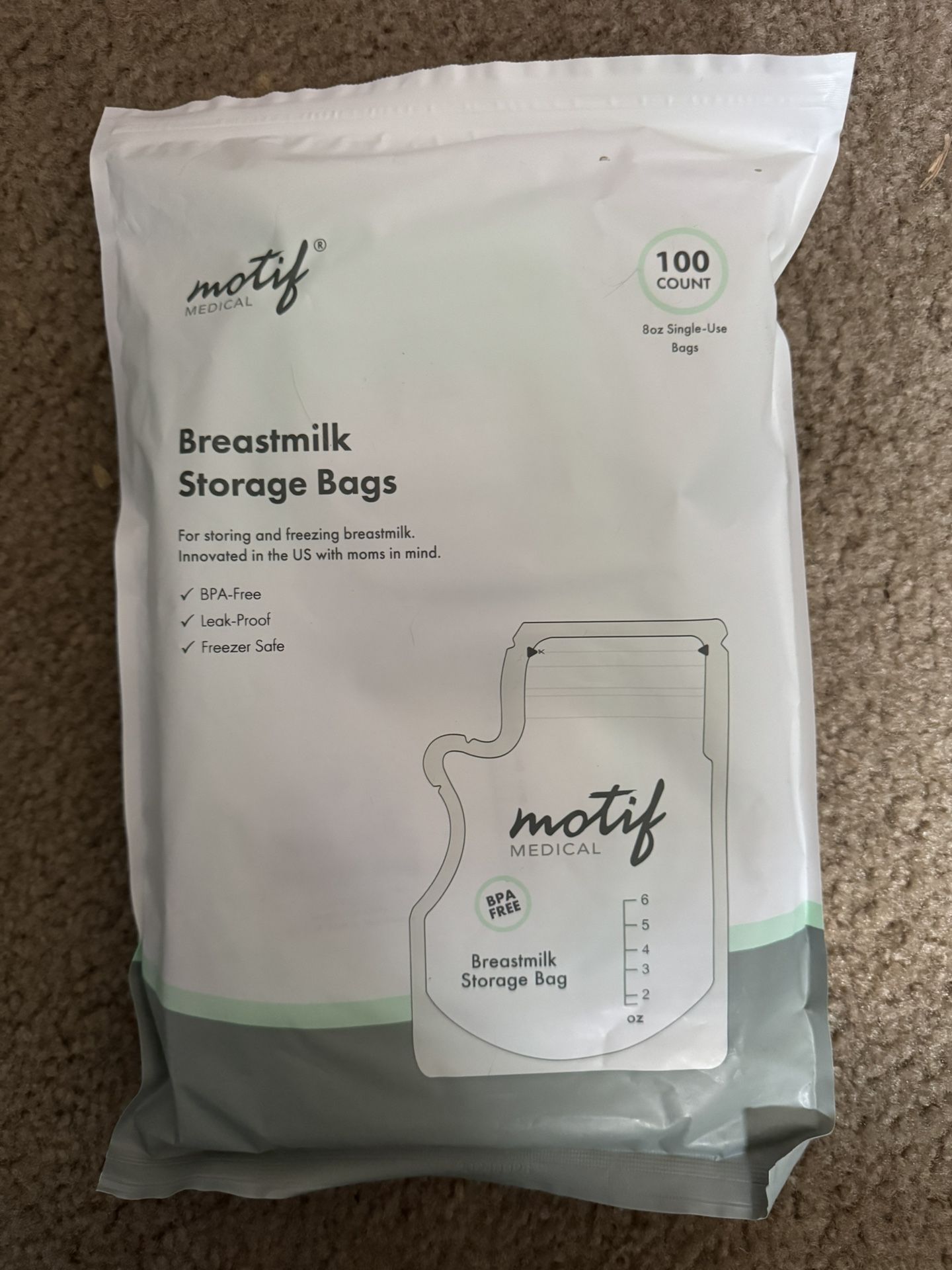Motif 6oz Breast Milk Storage Bags