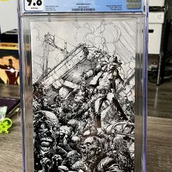 The Walking Dead 15th Anniversary Edition #1 2018 David Finch Virgin Variant Cover D CGC 9.8