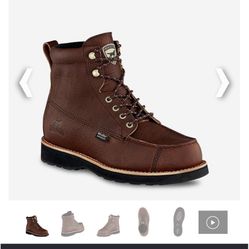 SIZE 9 RED WING BY IRISH SETTER WATERPROOF LEATHER BRAND NEW 