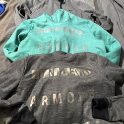 Womens Size Medium Under Armour And Nike Hoodie Lot