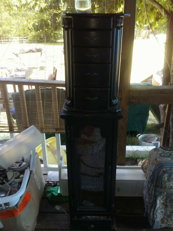 Side Door Antiques Antique Furniture Antique jewelry hutch with side doors drawers and glass door (Antiques) in Spring Lake - Side Door Antiques Antique Furniture