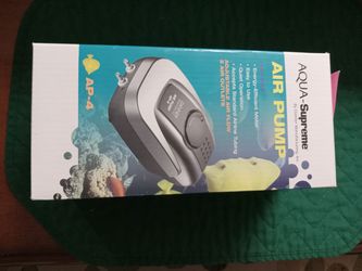 New Aqua Supreme Air Pump  In original box  + instructions