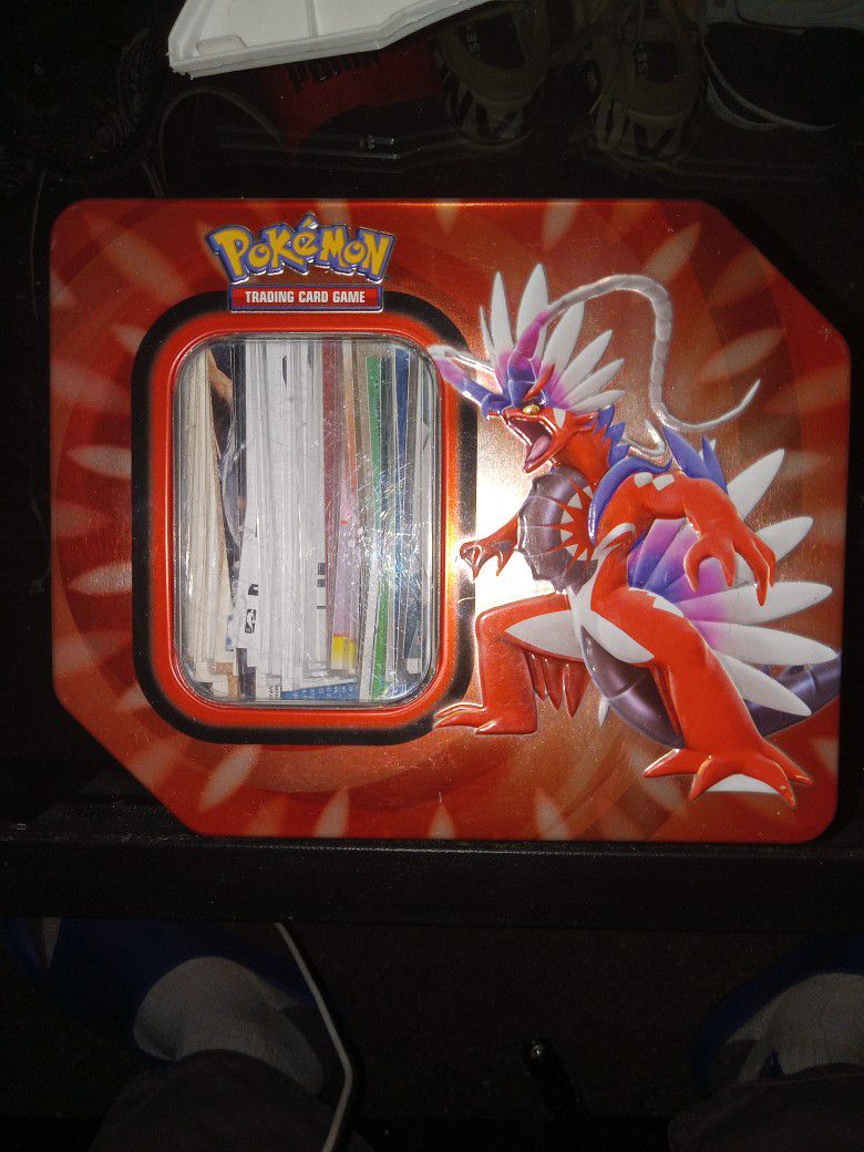 Pokemon Box With Mystery Sports Cards In It.
