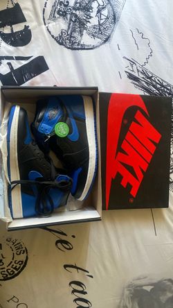Air Jordan 1 High Black Royal Blue Sneakers