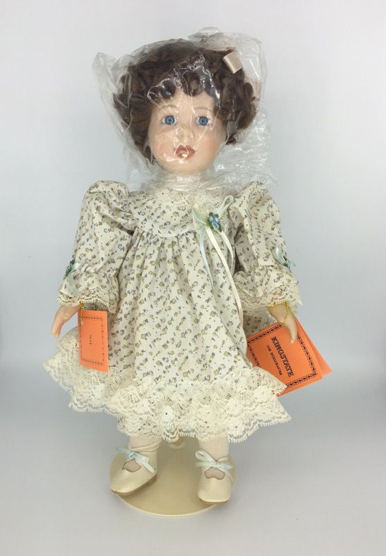 Kingstate The Dollcrafter 14 1/4 " Porcelain Doll Iris #2219 w/tags and original box