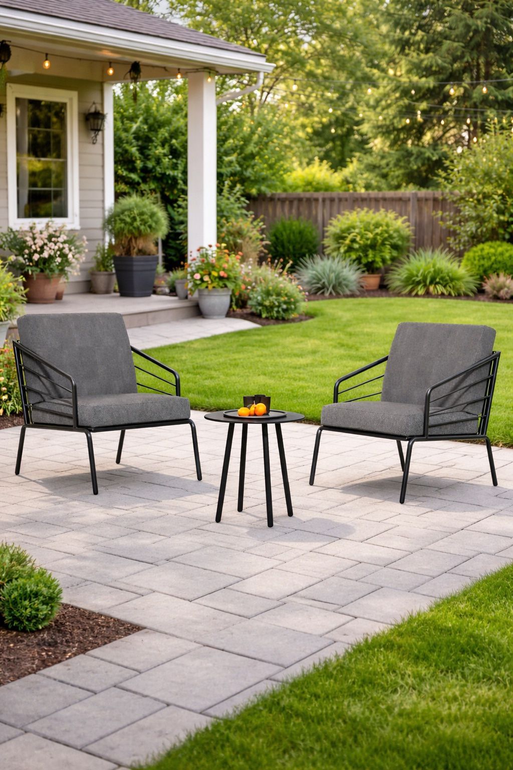 3pc Outdoor Metal Bistro Set