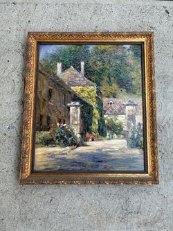 Leonard Wren "Walkway in Sassongy" Signed & Numbered Limited Edition Giclée Canvas