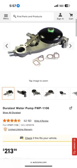 Duralast Water Pump
