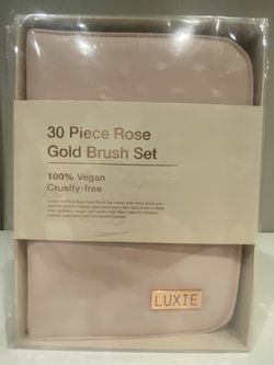 30 Piece Rose Gold Brush Set