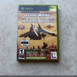 STAR WARS THE CLONE WARS + TETRIS CIB FOR ORIGINAL XBOX.