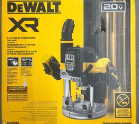 DeWalt DCW620B 20V MAX XR 2-1/4 HP Brushless Cordless Plunge Router - Bare Tool