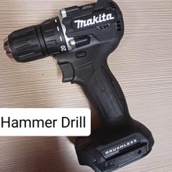 Makita New Hammer Drill 18v Brushless-2 Speeds ( Tool Only) Herramienta Nueva 