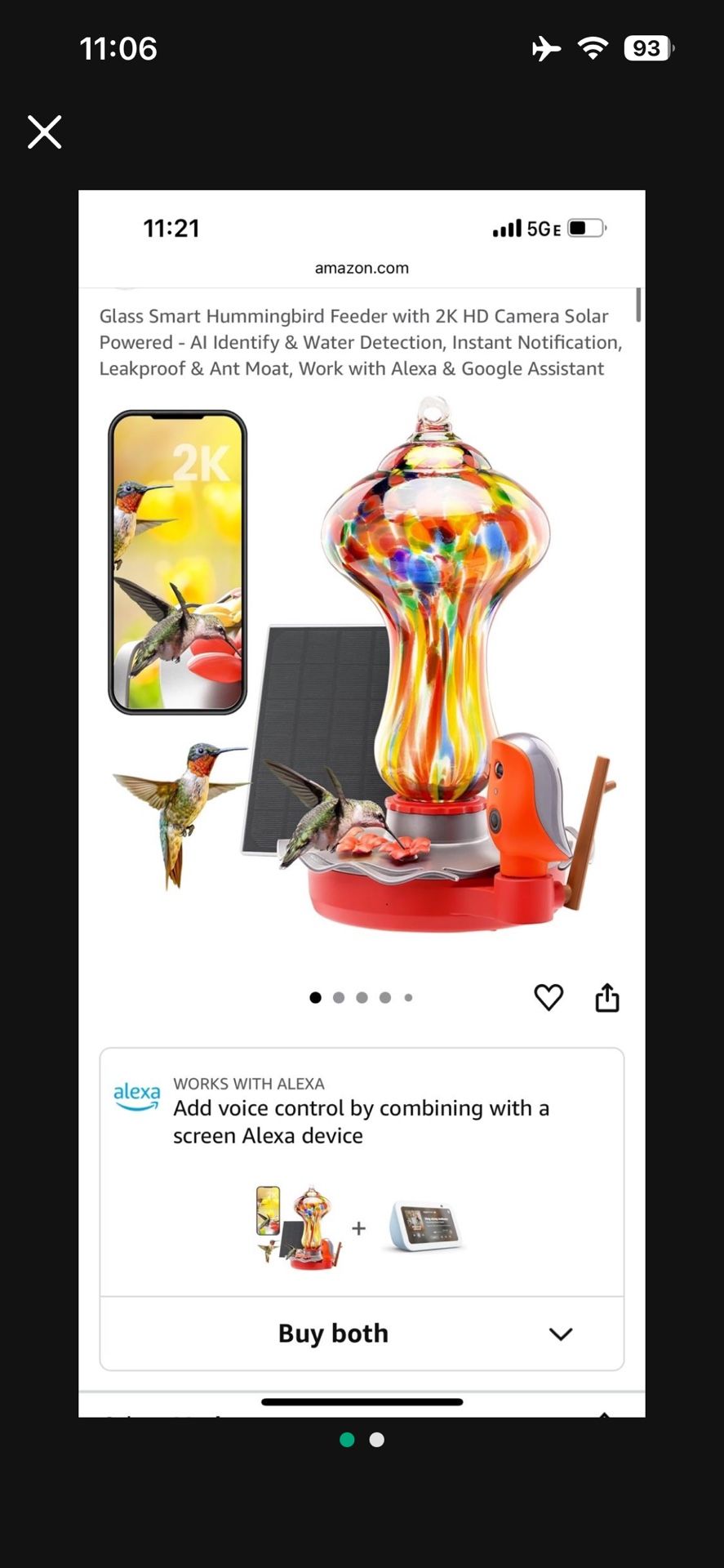 New Smart Hummingbird Feeder