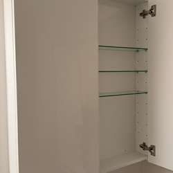 White Bathroom Cabinet Doube Sided