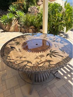 Patio table custom made