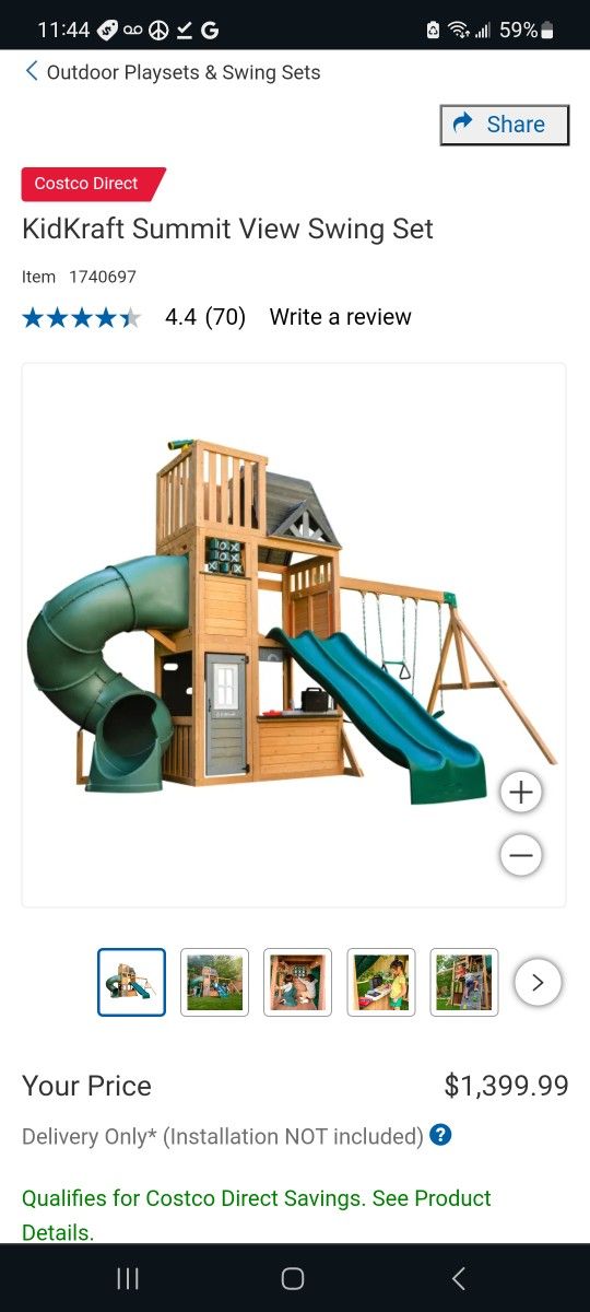 KidKraft Summit View Swing Set plaground $1,250