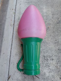 Vtg Light Bulb Blow Mold