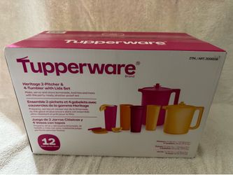 BNIB Tupperware Heritage Pitcher & Tumbler set