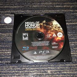 PS3 Game Medal 🎖️ Of Honor Warfighter Limited Edition 