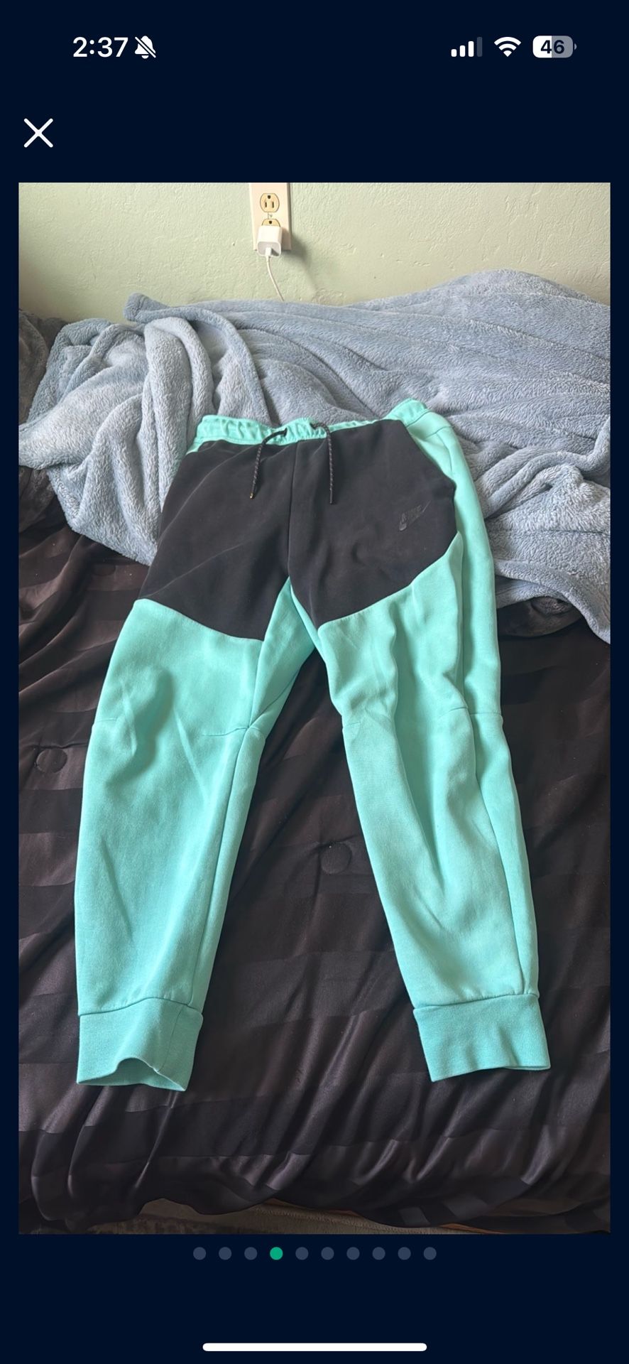 Nike Tech Teal Bottoms, Size Small