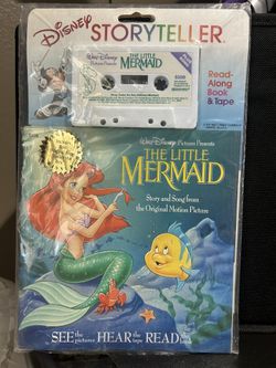 Disney’s Little Mermaid Vintage Storyteller Read Along Book And Tape