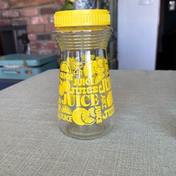 Vintage Glass Lemon Citrus Juice Pitcher Carafe