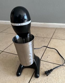 Hamilton Beach Drink Master Milk Shake Maker Mixer Chrome Model 730C