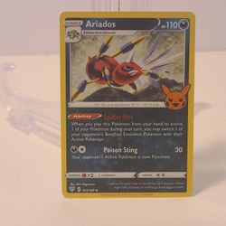 POKEMON TCG Ariados 103/189 Trick or Trade BOOster Halloween Stamped Rare (B-B1)