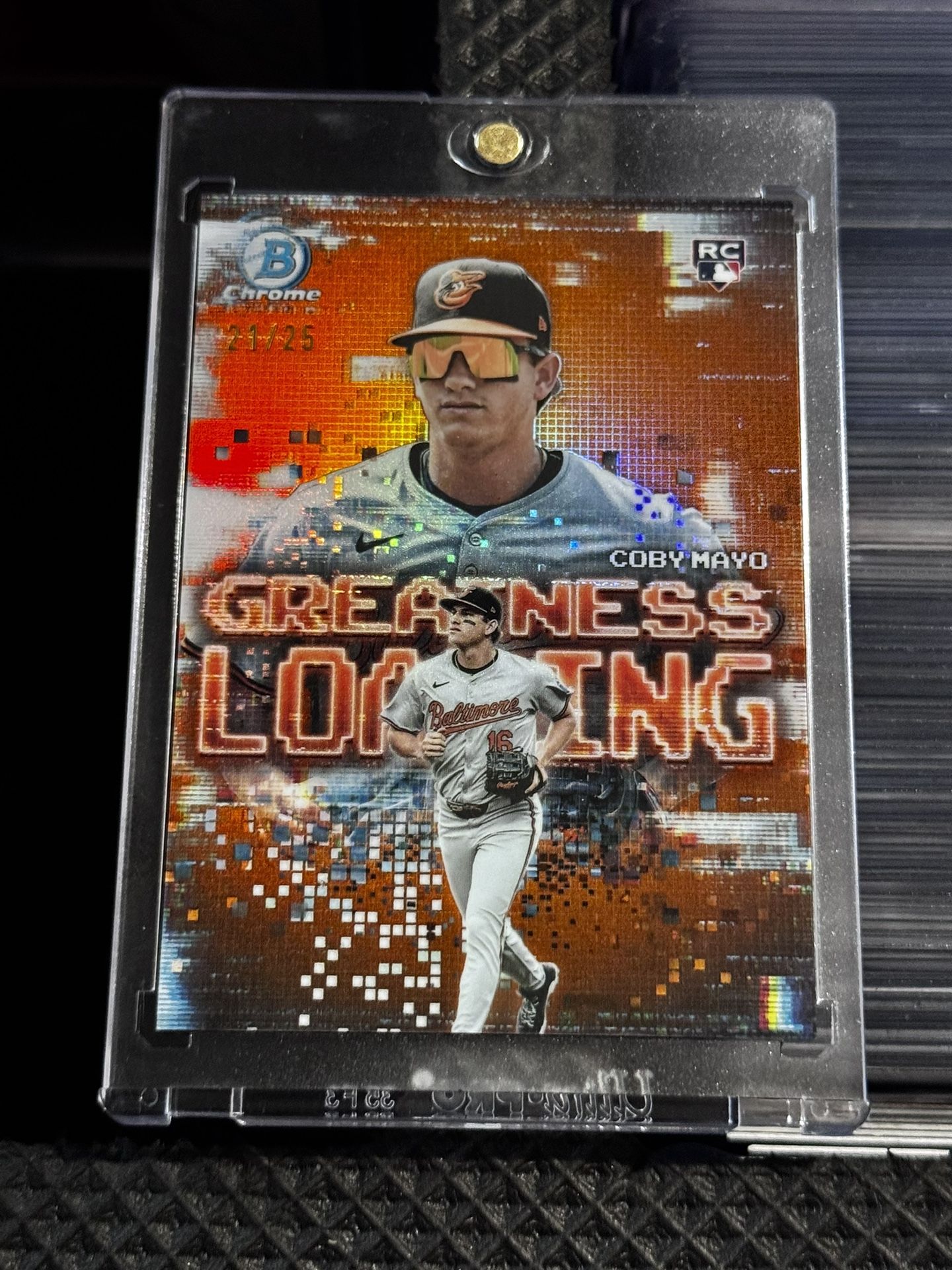 /25 coby mayo bowman greatness loading orange 2025