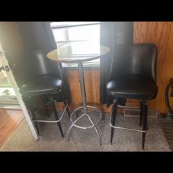 Bar  Table And Three Stools