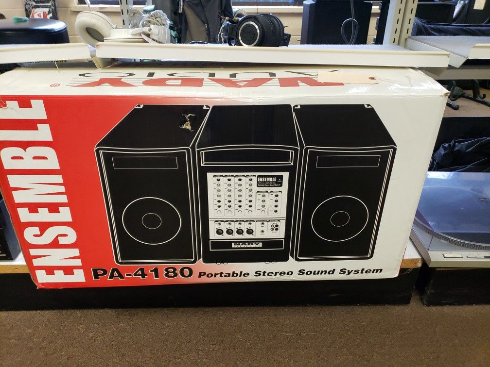 Nady Audio PA-4180 Portable Stereo Sound System 