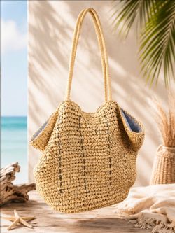 Hearth & Hand w/ Magnolia large woven tote