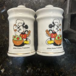 Vintage Disney Salt And Pepper Shakers