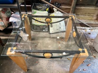 Glass top table