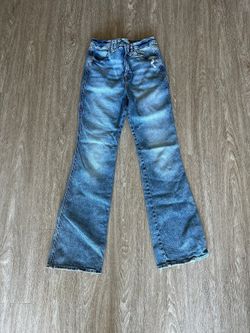 Good American Blue Wash Denim Bootcut Jeans