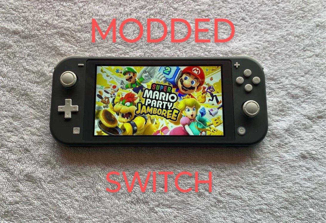 NINTENDO SWITCH LITE MOD + 125 SWITCH GAMES and 7500 CLASSIC ARCADE GAMES
