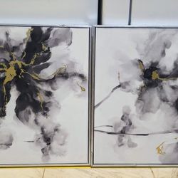 Set Of 2 TV Canvases