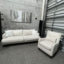 Beige Small Couch Set 