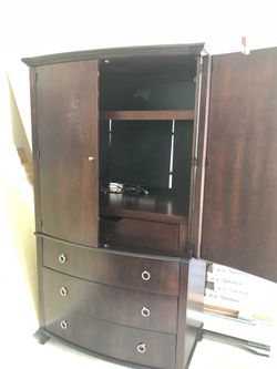 2 door with 3 drawer Armoire and 2 side tables