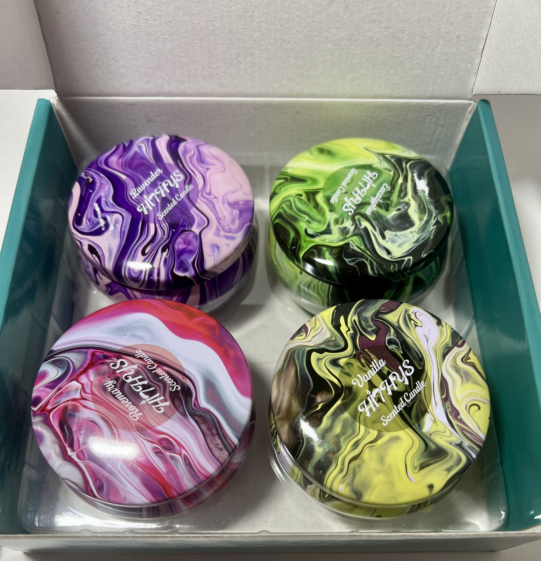 3 - Boxes Soy Wax Aromatherapy Candle Gift. 3 -Boxes of 4 (Lavender, Vanilla, Eucalyptus & Rosemary)