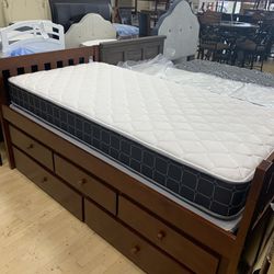 Twin Over Twin Trundle Bed On Sale
