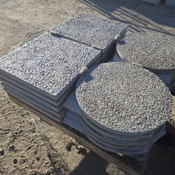 24"X24" CEMENT STEPPING PAVERS WITH EXPOSED AGGREGATE ROCKS $40 EACH PIECE