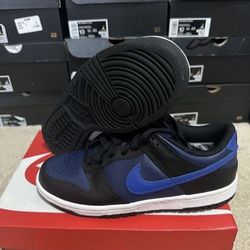 Nike Dunk Low Midnight Navy Game Royal Black DH9765-402 Size7Y Brand New