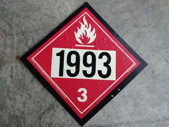 4-Digit D.O.T. Placard - UN 1993 Flammable Liquid Hazmat