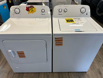 Amana Washer 3.5 Cubic Feet & Gas Dryer Set Read Description