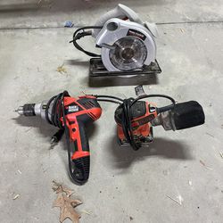 Set of 3 Power Tools -SOLD