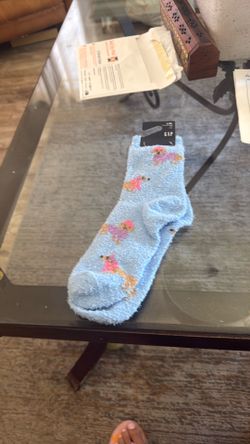 Gap Kids Fuzzy Socks Size Large Dogs Design