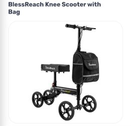 BlessReach Knee Scooter with Bag- new